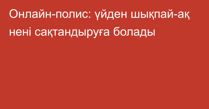 Онлайн-полис: үйден шықпай-ақ нені сақтандыруға болады