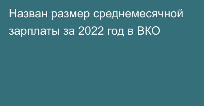 Назван размер среднемесячной зарплаты за 2022 год в ВКО