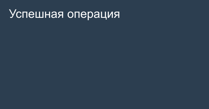 Успешная операция