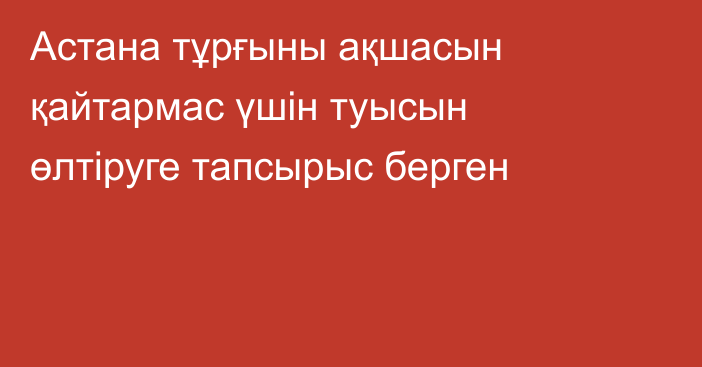 Астана тұрғыны ақшасын қайтармас үшін туысын өлтіруге тапсырыс берген