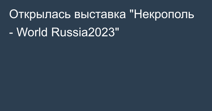 Открылась выставка 