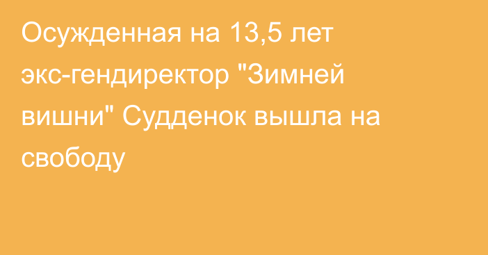 Осужденная на 13,5 лет экс-гендиректор 