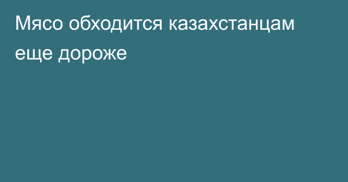 Мясо обходится казахстанцам еще дороже