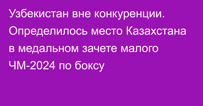 Узбекистан вне конкуренции. Определилось место Казахстана в медальном зачете малого ЧМ-2024 по боксу