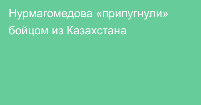 Нурмагомедова «припугнули» бойцом из Казахстана