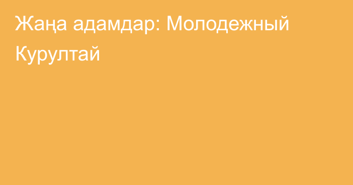 Жаңа адамдар: Молодежный Курултай