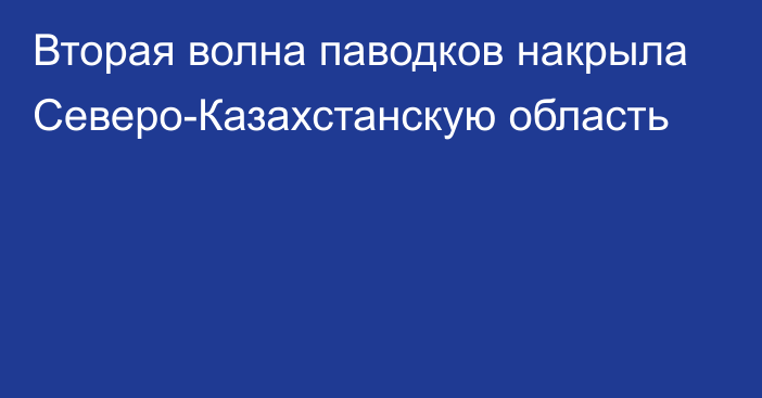 Вторая волна паводков накрыла Северо-Казахстанскую область