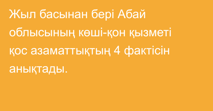 Жыл басынан бері Абай облысының көші-қон қызметі қос азаматтықтың 4 фактісін анықтады.