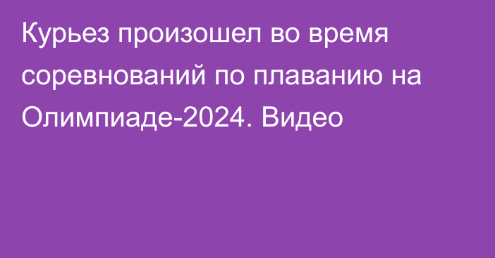 Курьез произошел во время соревнований по плаванию на Олимпиаде-2024. Видео