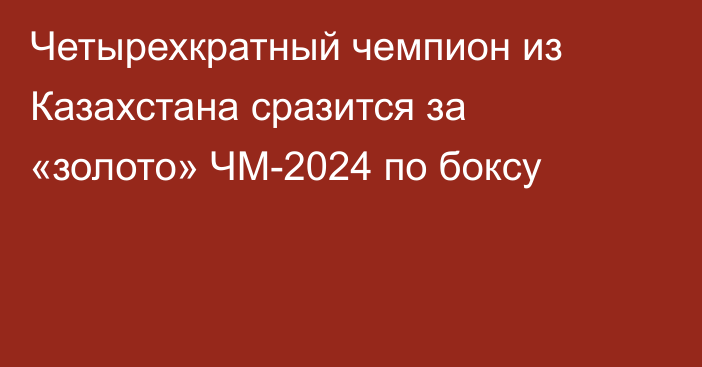 Четырехкратный чемпион из Казахстана сразится за «золото» ЧМ-2024 по боксу