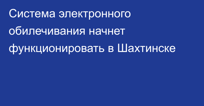 Система электронного обилечивания начнет функционировать в Шахтинске